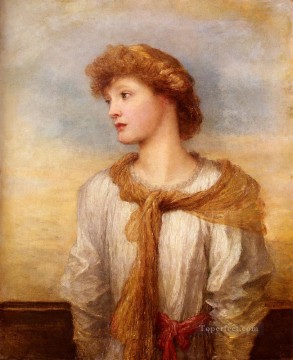 George Frederic Watts Painting - Portrait Of Miss Lilian Macintosh George Frederic Watts